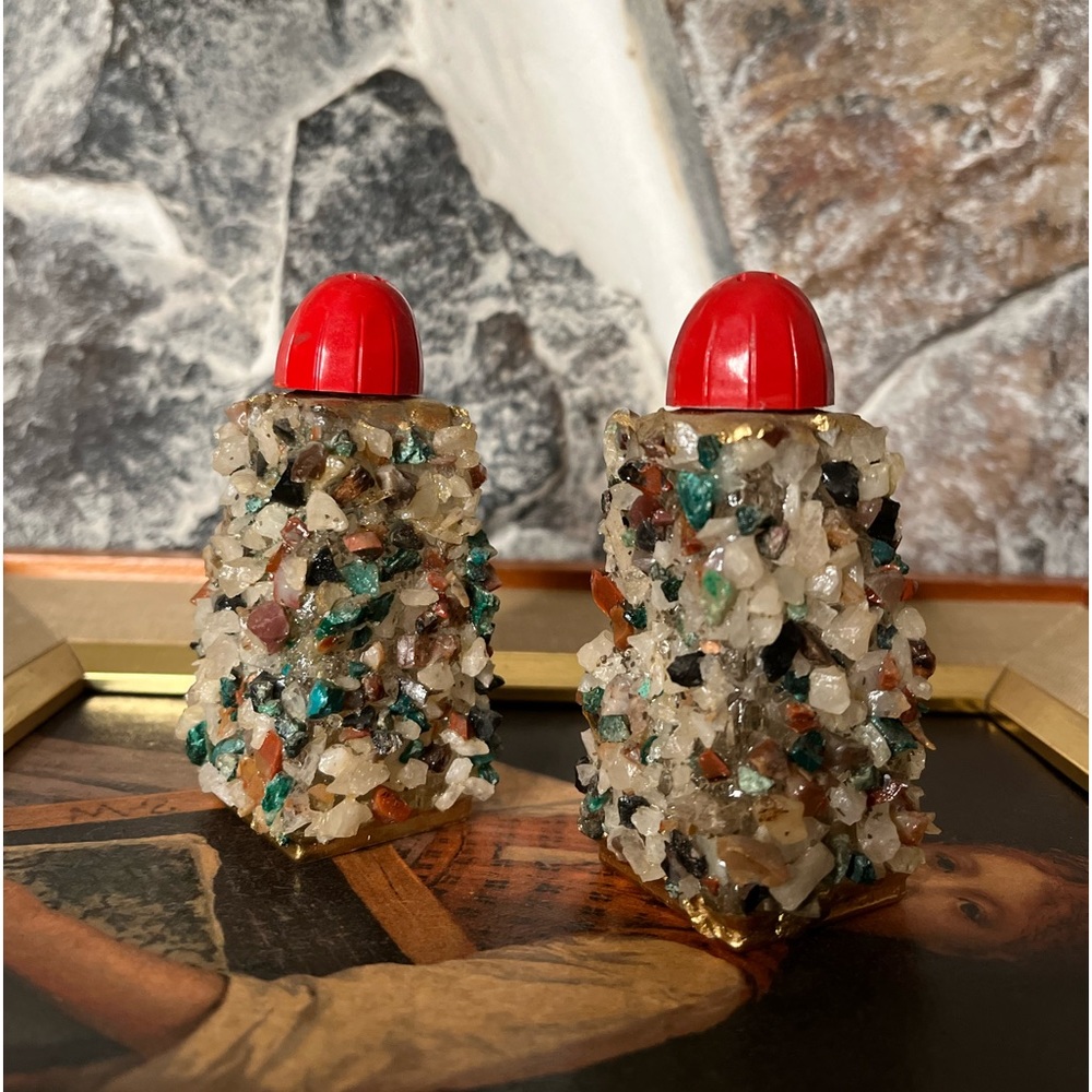 GEMSTONE Salt & Pepper Shakers.